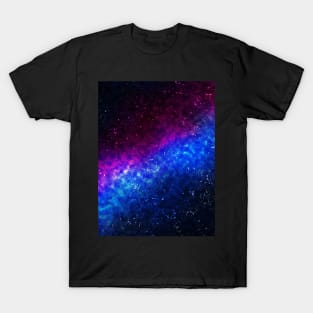Galaxy Colorful Nebula Stars Outer Space T-Shirt